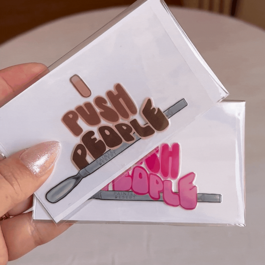 I Push People Decal Sticker
