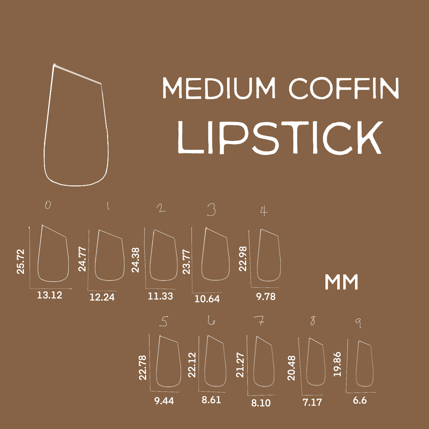 Medium Coffin Lipstick